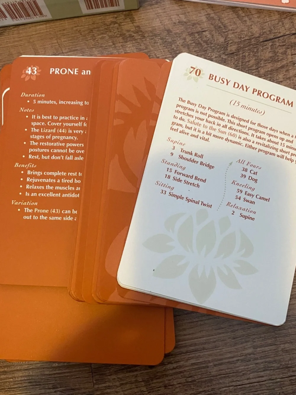 vintage set of Yoga Cards: An Easy Way to Learn Yoga by Loretta McArthur and Tim - Picture 12 of 16